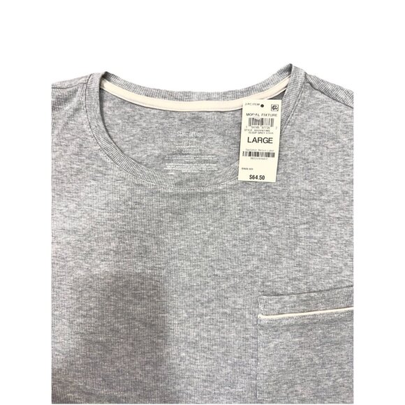 State of Day Modal Pajama Set Womens Large Gray Short Sleeve Lounge Sleepwear - Picture 4 of 5